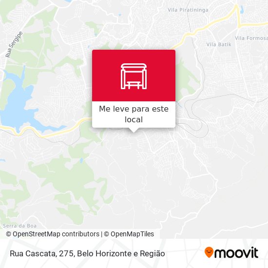 Rua Cascata, 275 mapa