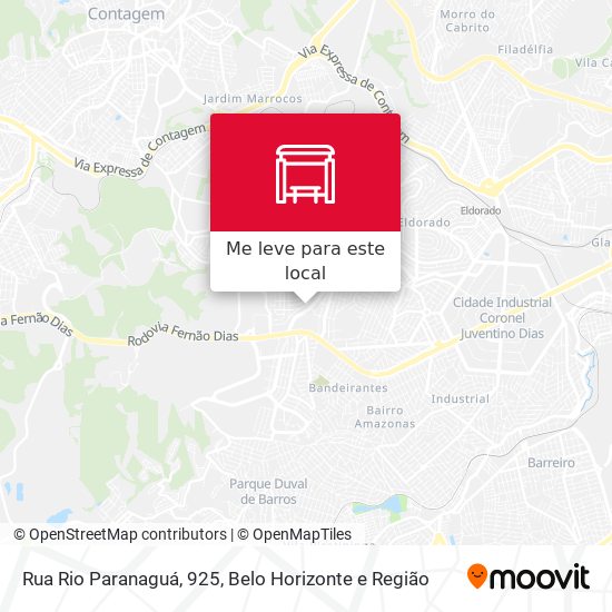 Rua Rio Paranaguá, 925 mapa