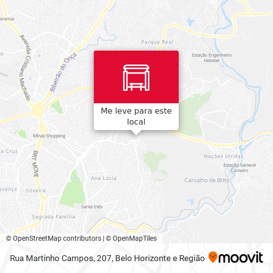 Rua Martinho Campos, 207 mapa