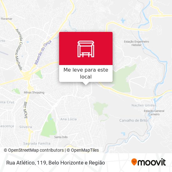 Rua Atlético, 119 mapa