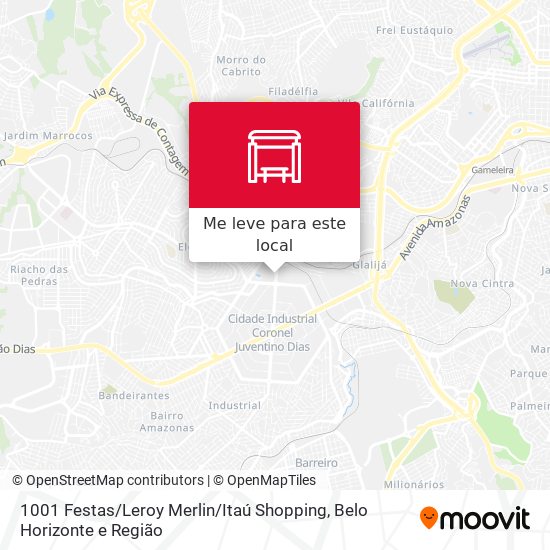 1001 Festas / Leroy Merlin / Itaú Shopping mapa
