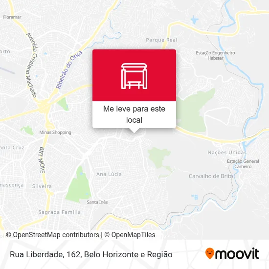 Rua Liberdade, 162 mapa