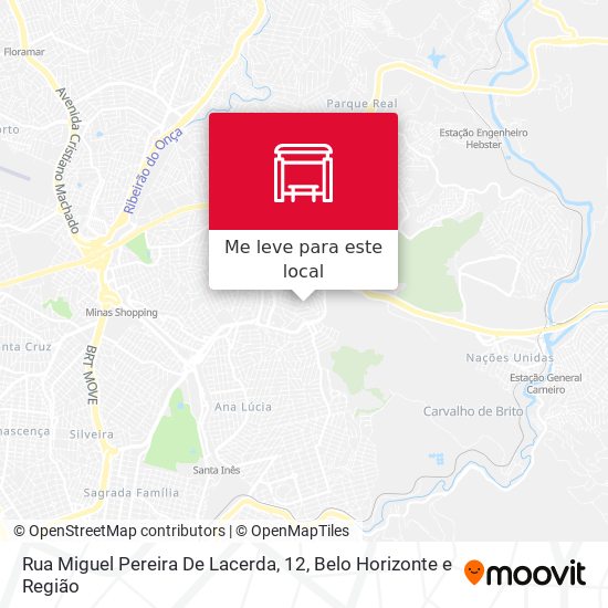 Rua Miguel Pereira De Lacerda, 12 mapa