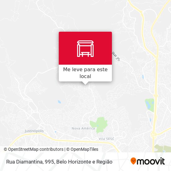 Rua Diamantina, 995 mapa