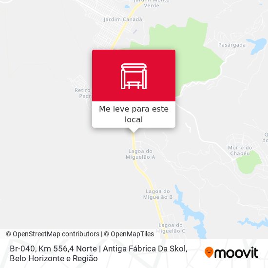 Br-040, Km 556,4 Norte | Antiga Fábrica Da Skol mapa