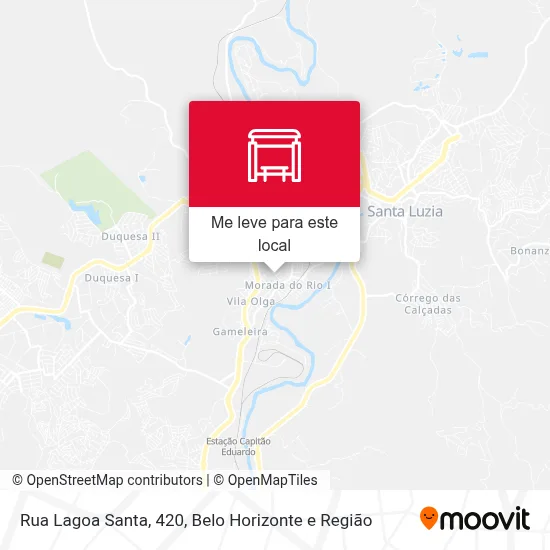 Rua Lagoa Santa, 420 mapa