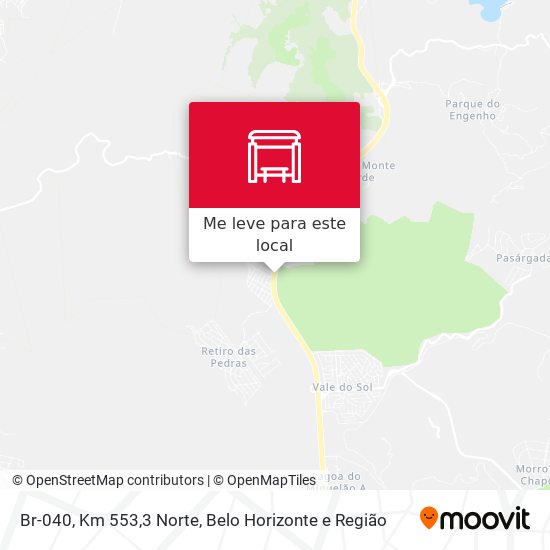 Br-040, Km 553,3 Norte mapa