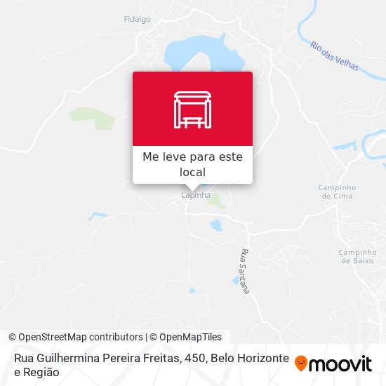 Rua Guilhermina Pereira Freitas, 450 mapa