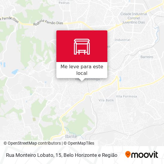 Rua Monteiro Lobato, 15 mapa