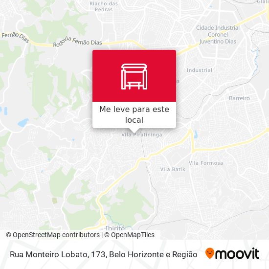 Rua Monteiro Lobato, 173 mapa