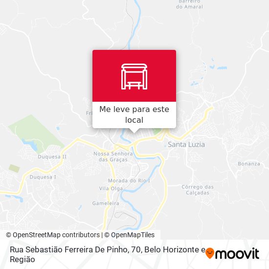 Rua Sebastião Ferreira De Pinho, 70 mapa