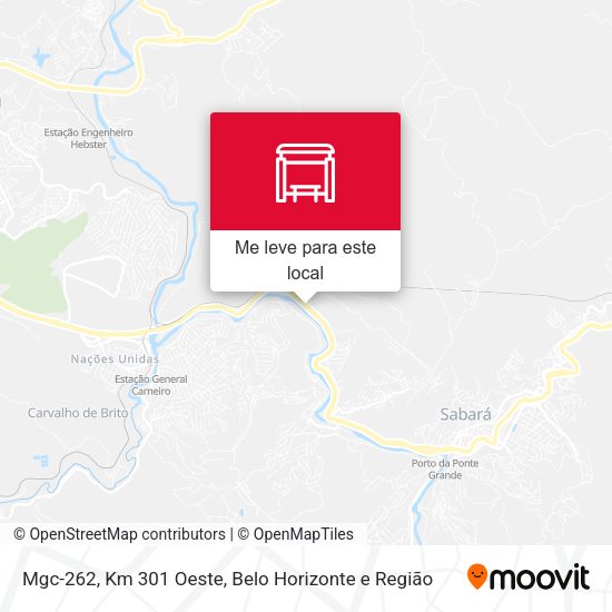 Mgc-262, Km 301 Oeste mapa