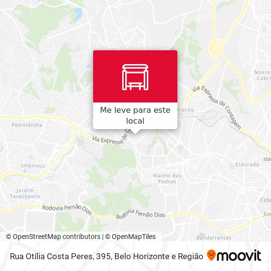 Rua Otília Costa Peres, 395 mapa