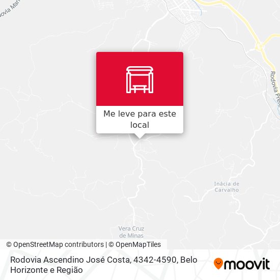 Rodovia Ascendino José Costa, 4342-4590 mapa