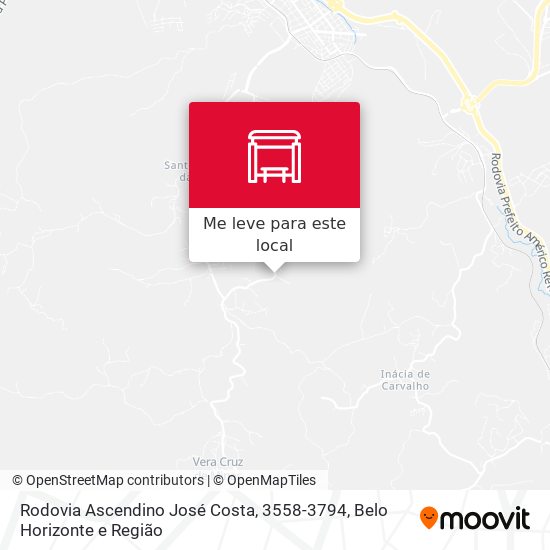 Rodovia Ascendino José Costa, 3558-3794 mapa