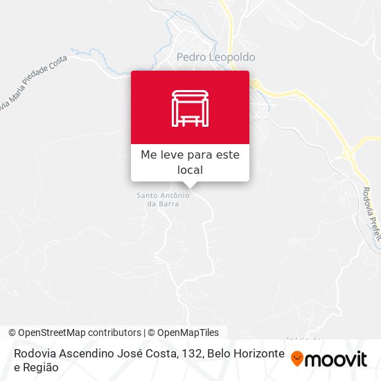 Rodovia Ascendino José Costa, 132 mapa