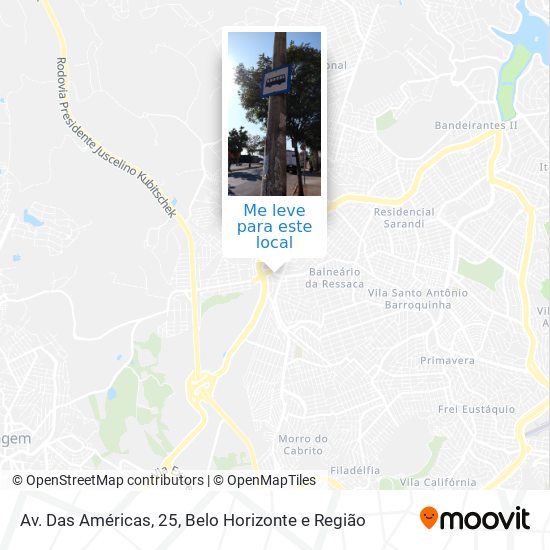Av. Das Américas, 25 mapa