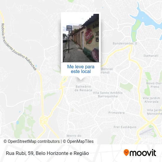 Rua Rubi, 59 mapa