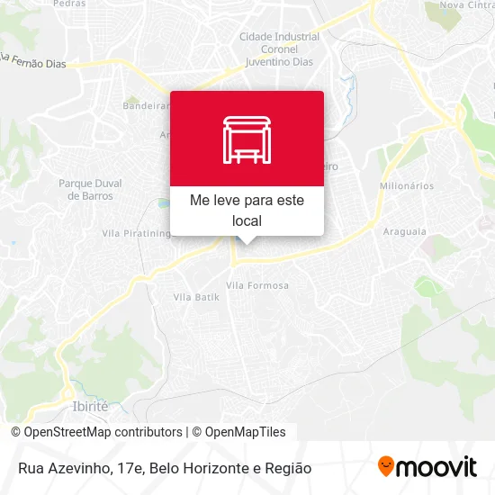 Rua Azevinho, 17e mapa