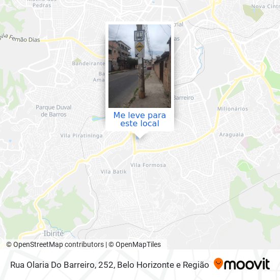 Rua Olaria Do Barreiro, 252 mapa