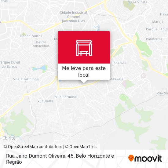 Rua Jairo Dumont Oliveira, 45 mapa