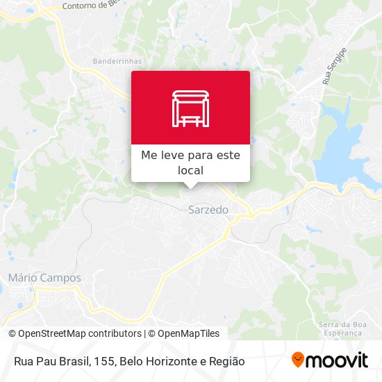 Rua Pau Brasil, 155 mapa