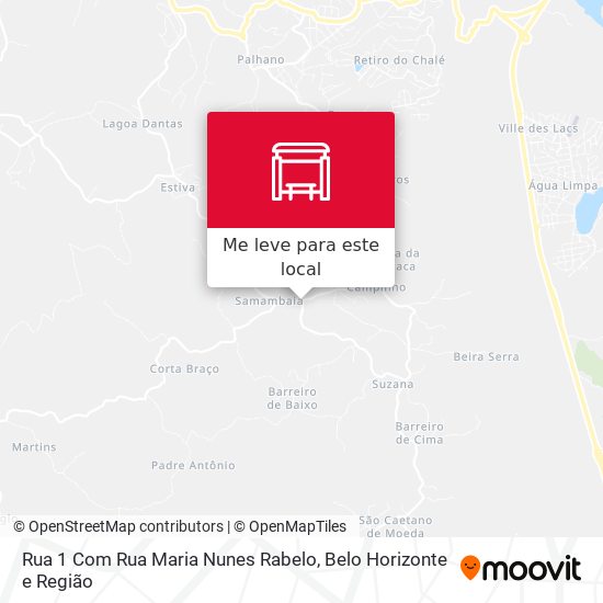 Rua 1 Com Rua Maria Nunes Rabelo mapa