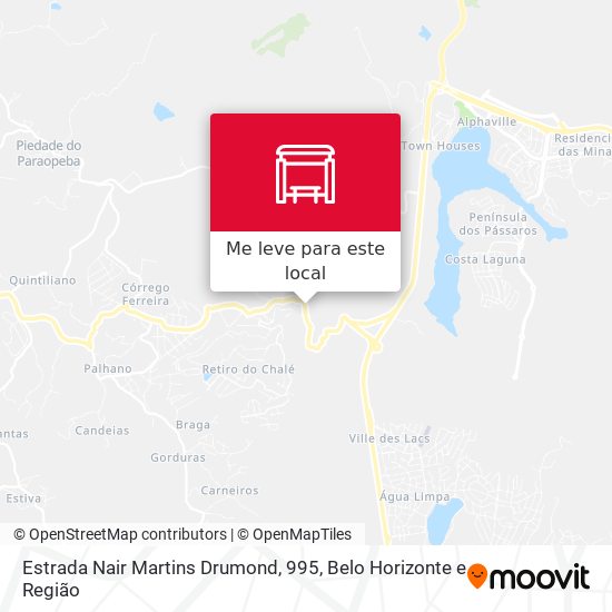 Estrada Nair Martins Drumond, 995 mapa