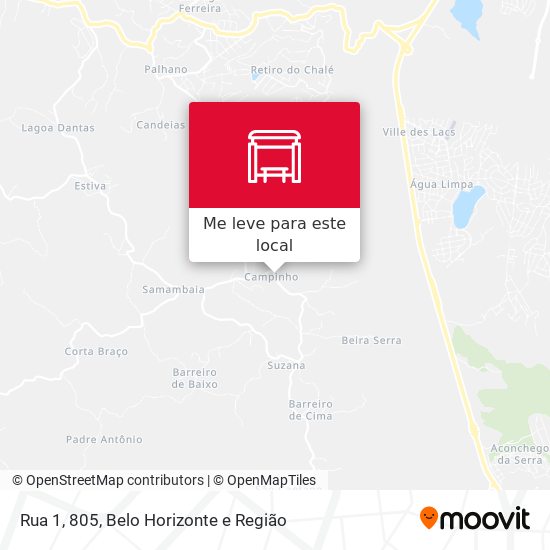 Rua 1, 805 mapa