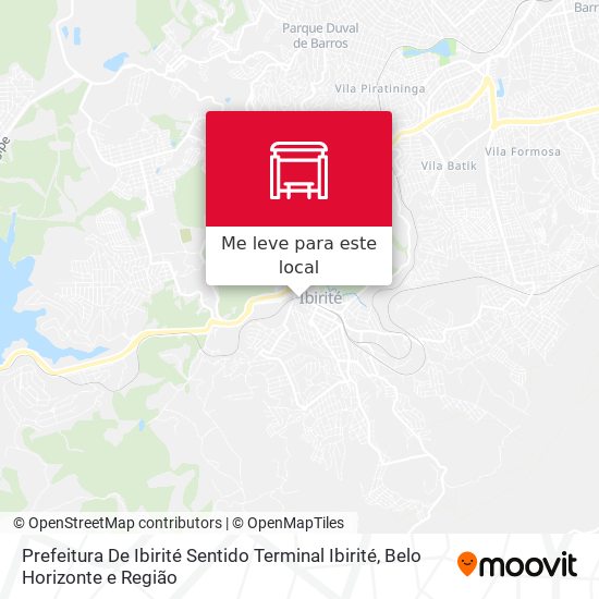 Prefeitura De Ibirité Sentido Terminal Ibirité mapa