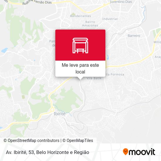 Av. Ibirité, 53 mapa