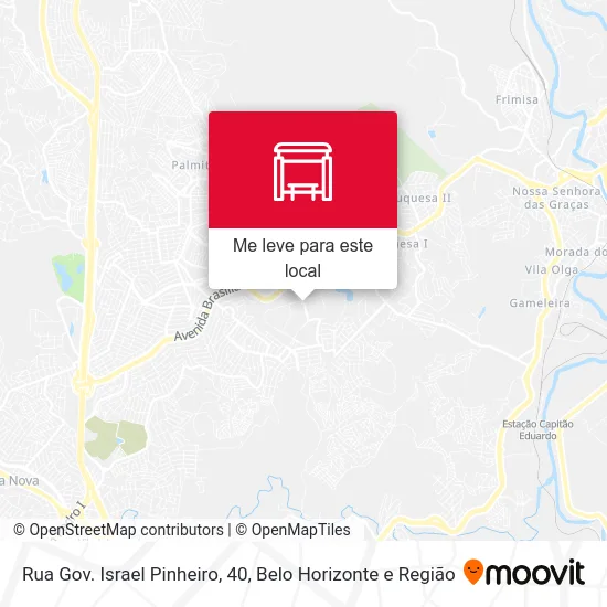 Rua Gov. Israel Pinheiro, 40 mapa