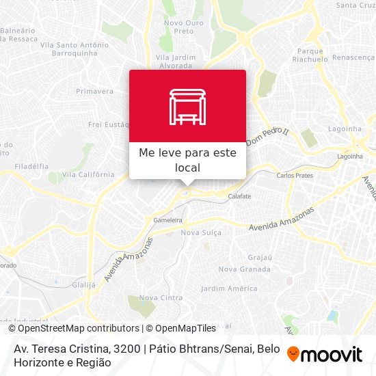 Av. Teresa Cristina, 3200 | Pátio Bhtrans / Senai mapa