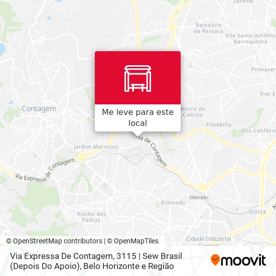 Via Expressa De Contagem, 3115 | Sew Brasil (Depois Do Apoio) mapa