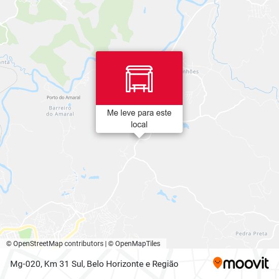 Mg-020, Km 31 Sul mapa