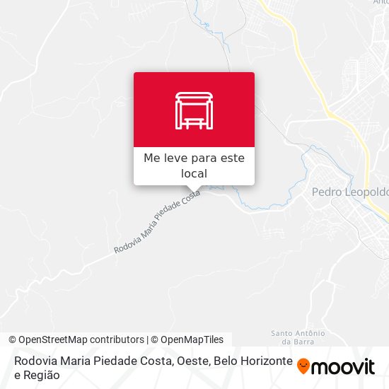 Rodovia Maria Piedade Costa, Oeste mapa
