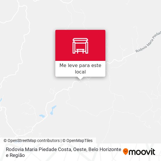 Rodovia Maria Piedade Costa, Oeste mapa