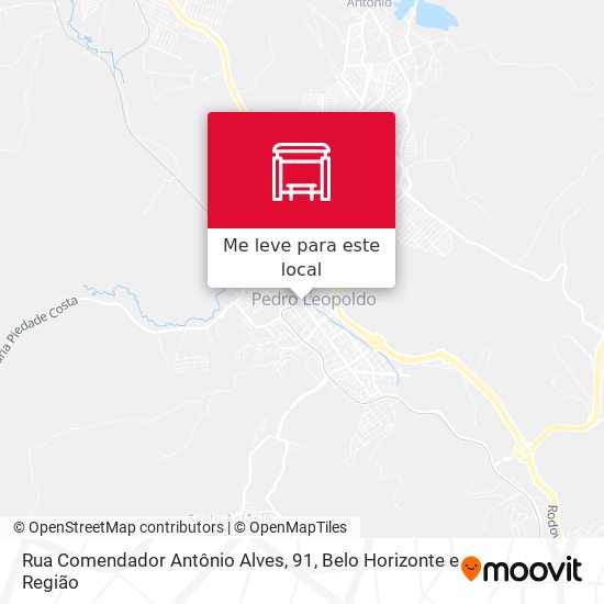 Rua Comendador Antônio Alves, 91 mapa
