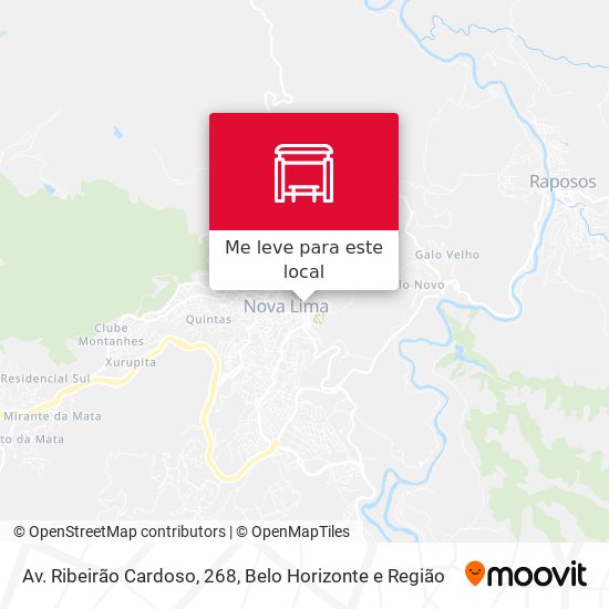 Av. Ribeirão Cardoso, 268 mapa