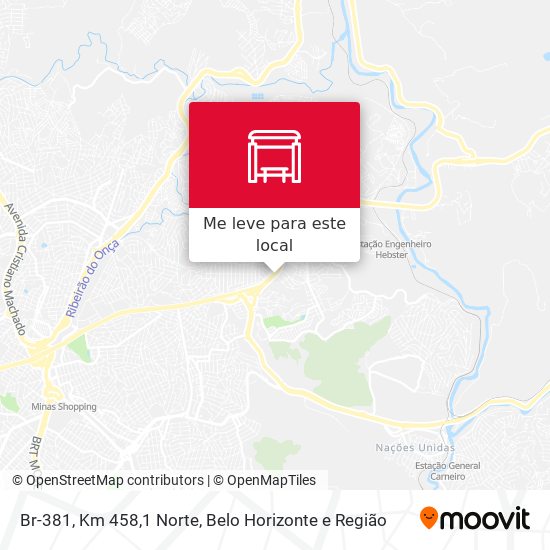 Br-381, Km 458,1 Norte mapa