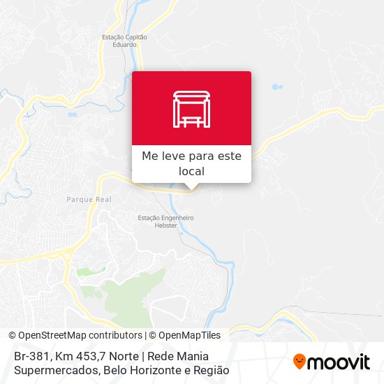 Br-381, Km 453,7 Norte | Rede Mania Supermercados mapa