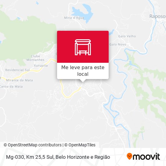 Mg-030, Km 25,5 Sul mapa