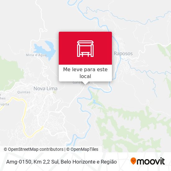 Amg-0150, Km 2,2 Sul mapa