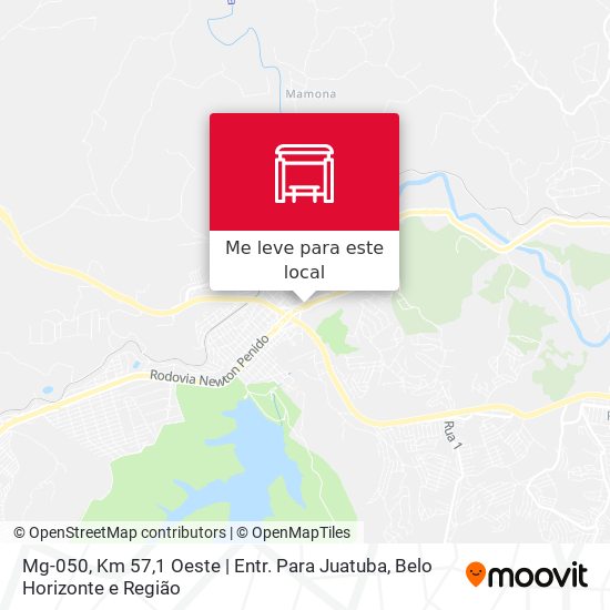 Mg-050, Km 57,1 Oeste | Entr. Para Juatuba mapa