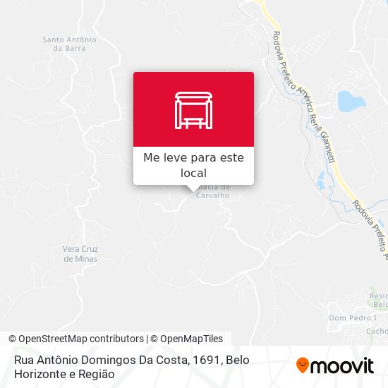 Rua Antônio Domingos Da Costa, 1691 mapa