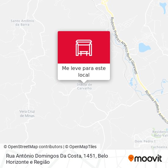 Rua Antônio Domingos Da Costa, 1451 mapa