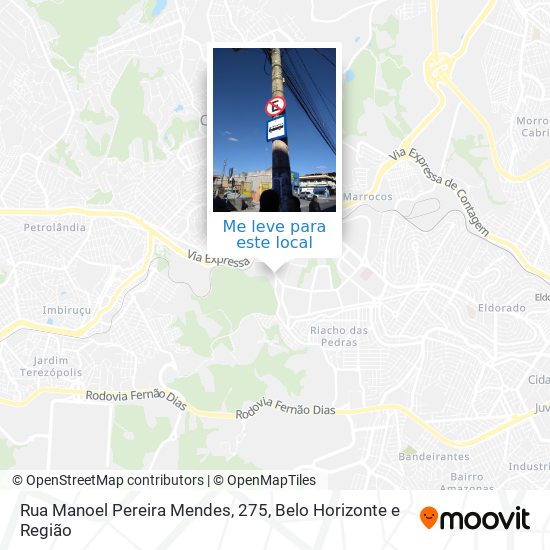 Rua Manoel Pereira Mendes, 275 mapa