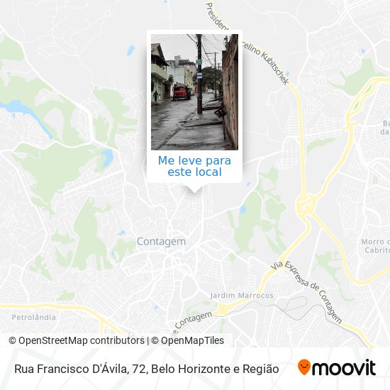 Rua Francisco D'Ávila, 72 mapa