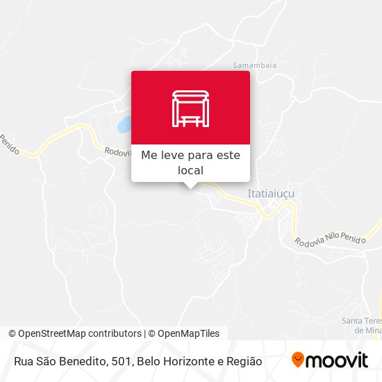 Rua São Benedito, 501 mapa