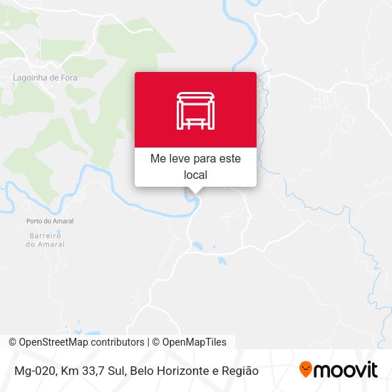 Mg-020, Km 33,7 Sul mapa